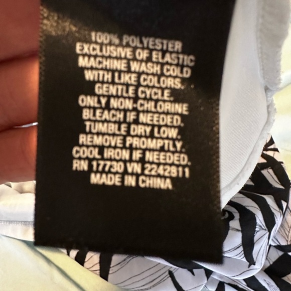 Massimo Bamboo Print Black and White Strapless Maxi Dress. Small/ Petite. - Picture 10 of 11